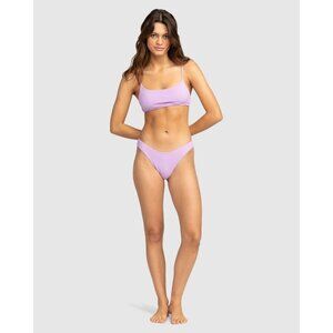 Roxy Womens Aruba Moderate Coverage Bikini Top Large & Bottom Medium Set Purple